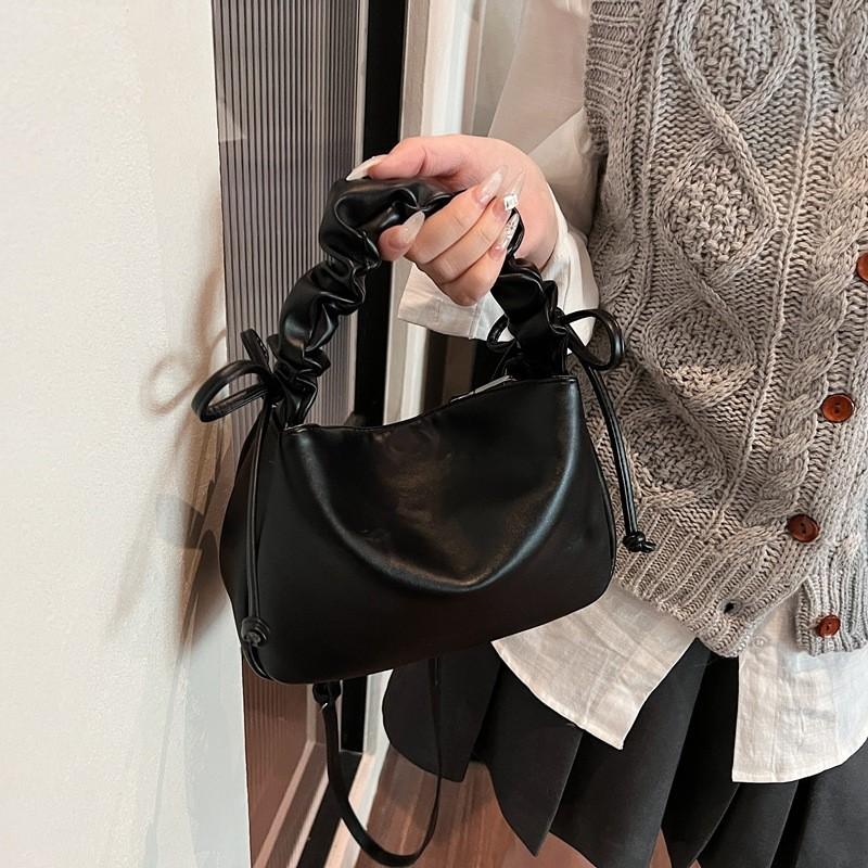 Ielgy Spring Summer Simple All-Match Shoulder Messenger Bag Portable Bucket Bag