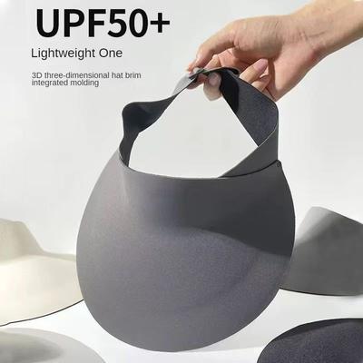 Traceless Integrated Sunscreen Hat Women's Summer UV Protection Sun Hat Big Brim Sun Hat Ultra-light Empty Top