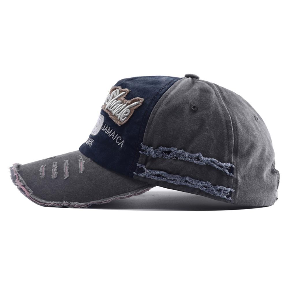 Baseball Cotton Washed Stitching Stitched Embroidered Alphabet School Old Vintage Caps Women Men Adjustable Casual Y2K Hat Hip Hop Urban Street