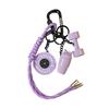 Fitness Keychain Weightlifting Fitness Equipment Charm with Keyring Weight Plate Dumbbell Key Chain Bag Backpack Charm Gift for Gym Enthusiasts