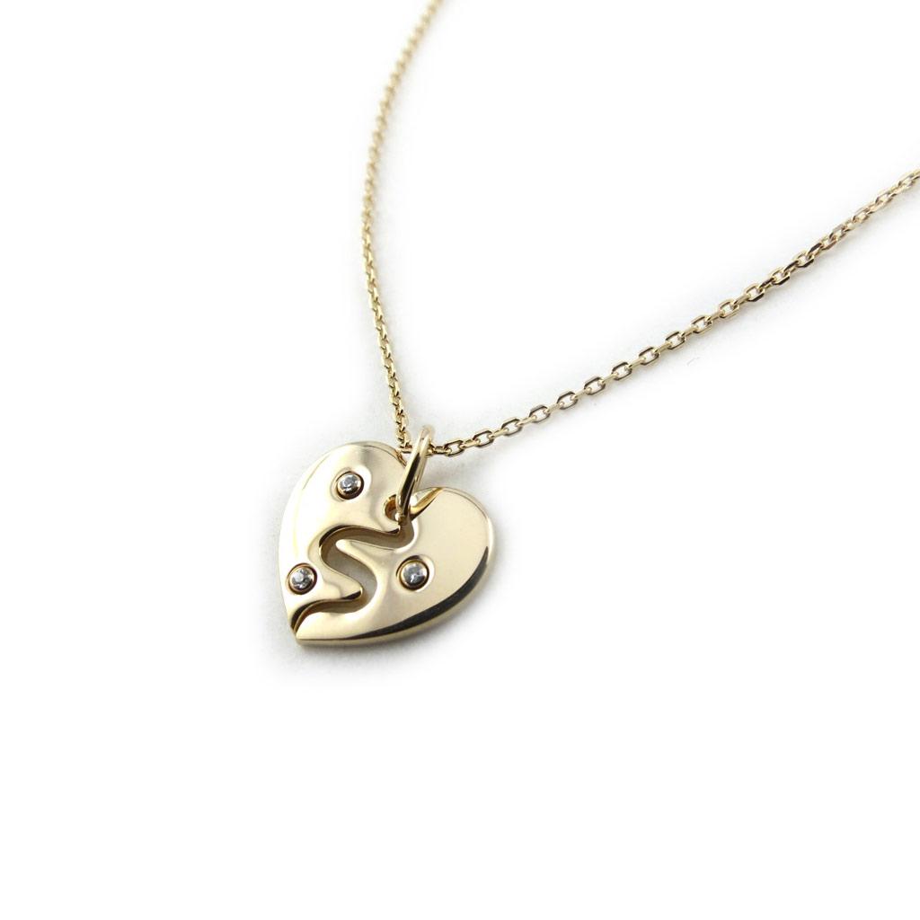 Altesse [N1890] - Gold Plated 'Love' Necklace