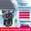 Three-Screen Solar-Powered 360° Panoramic Outdoor Waterproof Surveillance Camera