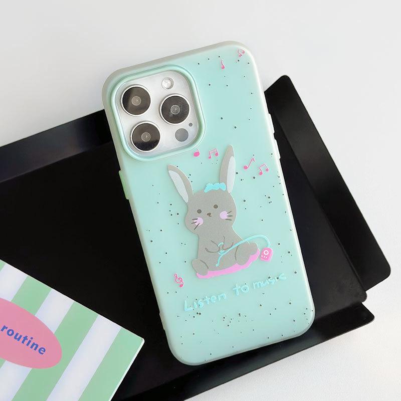 Zhitai Cartoon Jelly Skin for iPhone 12-16, Cute Case Compatible with 13, 14, and 15 Pro Max.