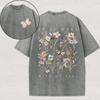 Men's Vintage Washed Pure Cotton Oversized T-Shirt Suitable for Outdoor Activities, Parties & Holiday Gifts - Loose Fit Casual Streetwear