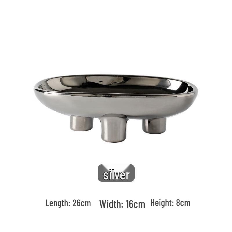 Ruhan Ceramic Decorative Tripod Fruit Plate