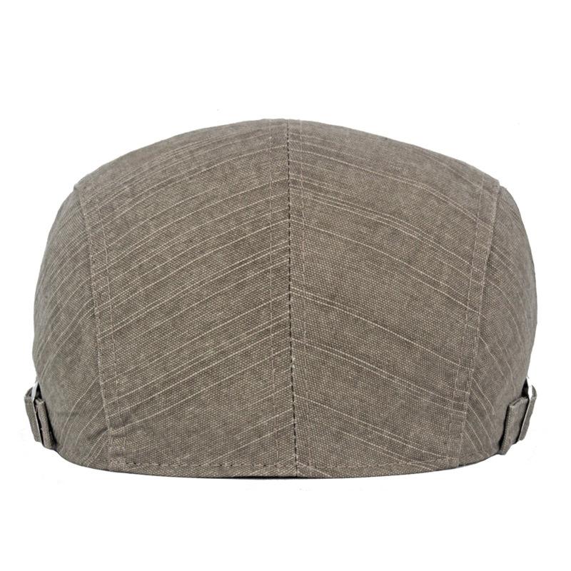 Frühling Sommer Baskenmütze Herren Baumwolle Zeitungsjunge Mütze Brief bestickt Forward Cap Outdoor Sonnenhut