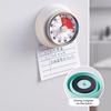 Yousheng Mechanical Kitchen Timer Metal Magnetic Countdown Timer 60-Minute Cooking Timer No Batteries Required Easy Storage Refrigerator Magnet