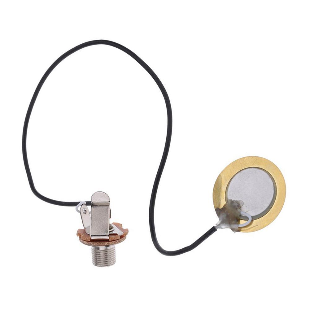 Pickup Piezo Transducer Pickup Wiring Kit Universal Pickups Prewired Amplifier Guitar Sound Sensor for Acoustic Guitar Ukulele China Mainland