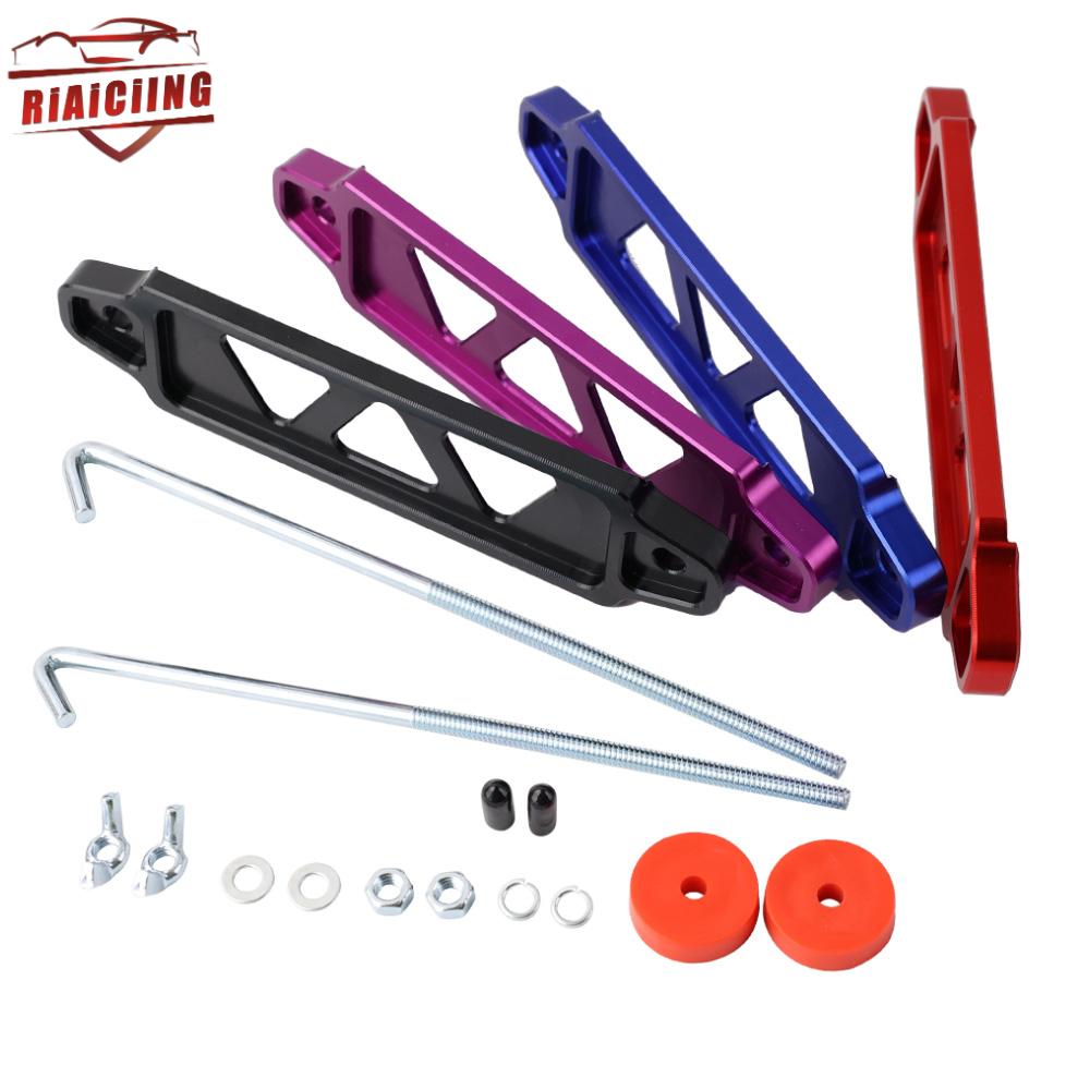 

Горячая распродажа JDM Battery Hold Down Sets с заготовкой Алюминиевая батарея Крепежный кронштейн Кронштейн крепления кронштейн ж / 8-дюймовый J-Hook