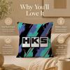 Auto Part H‑HHHKSSS Cushion Cover Double-Sided Printed Pillow Cover Hypoallergenic Dust-Mite Proof