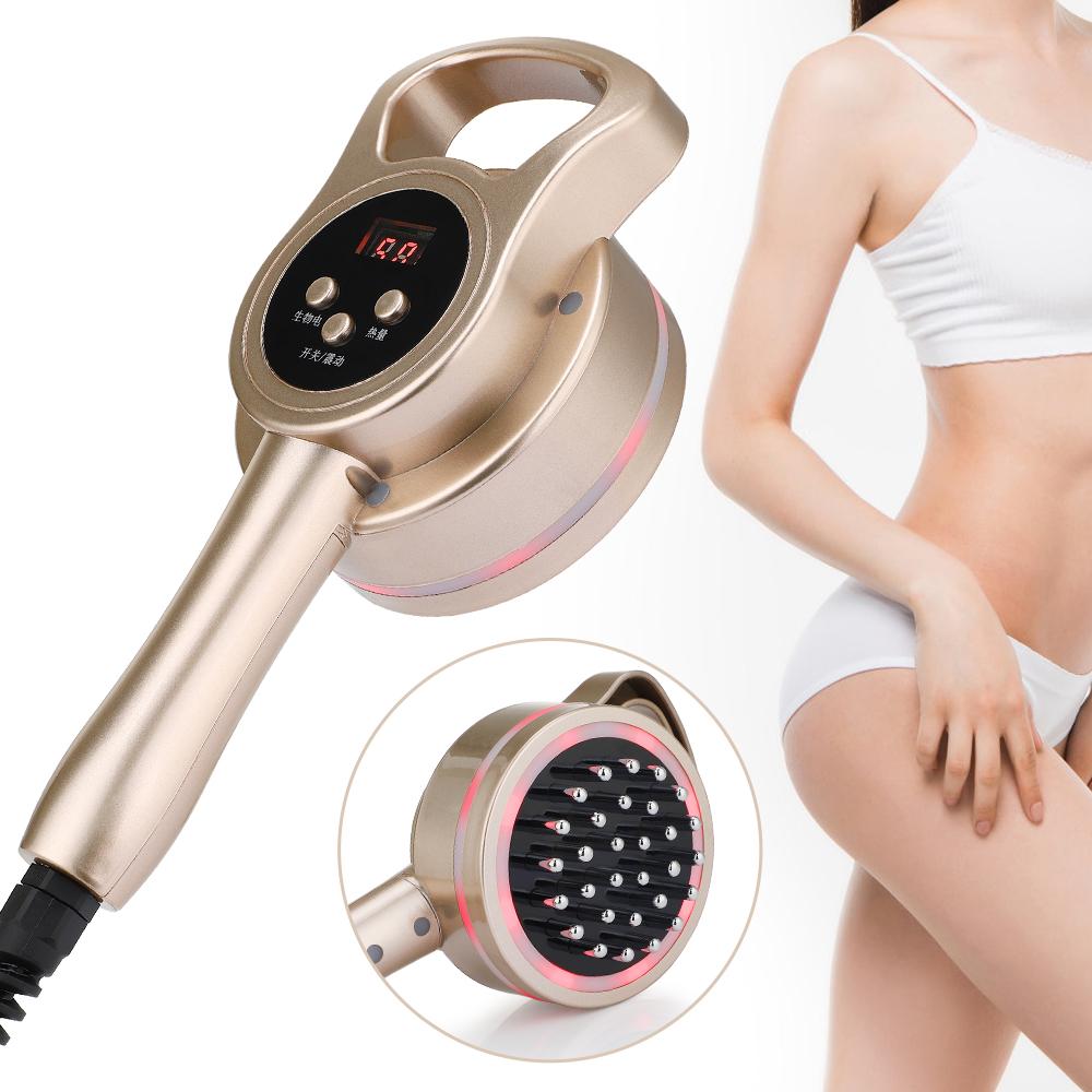 Durable And Safe Electric Meridian Brush Body Slimming Heating Scraping Massage Anti Cellulite Fat Burner Micro-Current Guasha Lymphatic Drainage