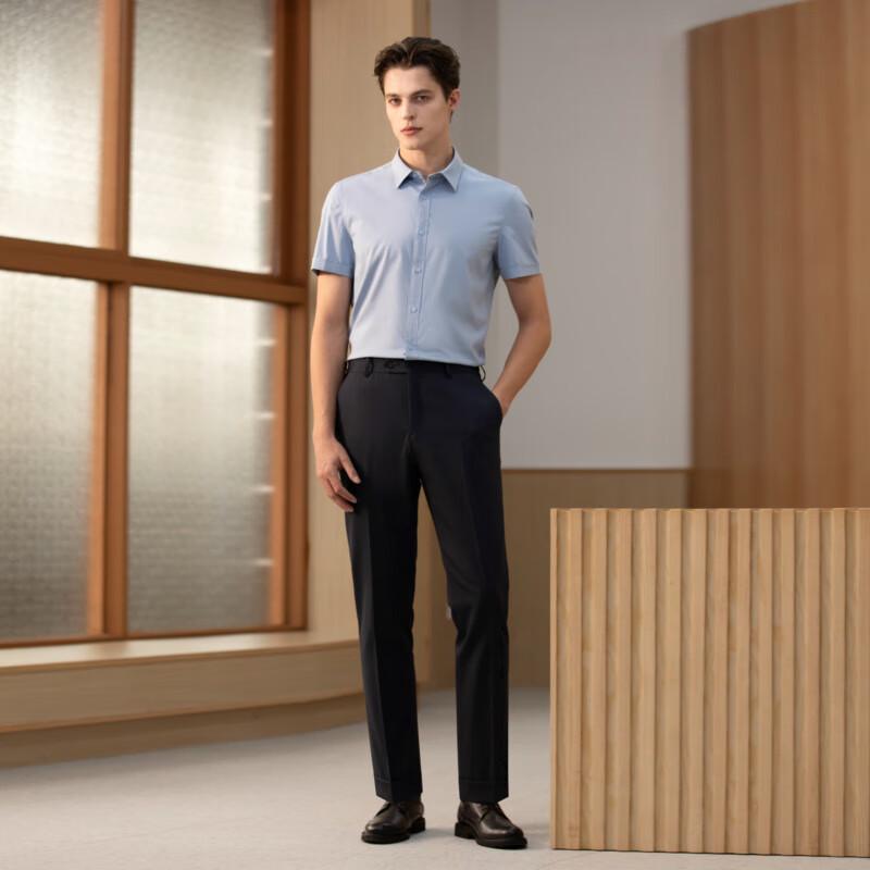 VICUTU Men s Business Casual Short-Sleeve Shirt 40