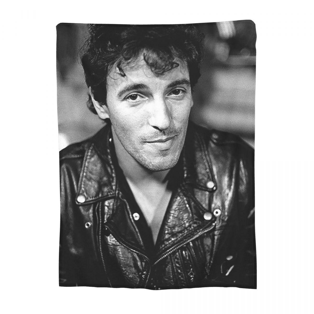 Bruce Frederick Springsteen Is An American Singer Blankets Flannel Throw Blanket Bedspread for Bed room Picnic Travel Home Couch 75x90cm
