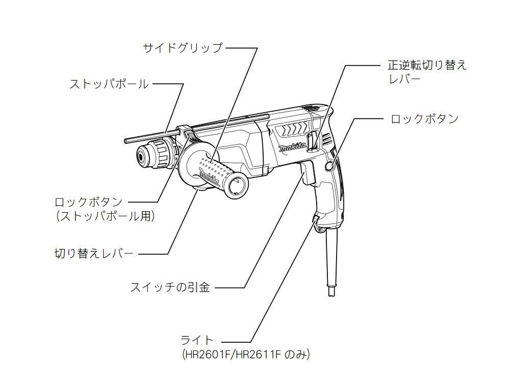 Makita Hammer Drill 2 Modes 23mm HR2300