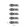 5Pcs/10Pcs Mini Aluminum Car Decorative Stickers For KIA K3 Sportage Carnival K5 Seltos Pegas KX1 EV5 Sonet EV6 K4 EV3 Ceed K8