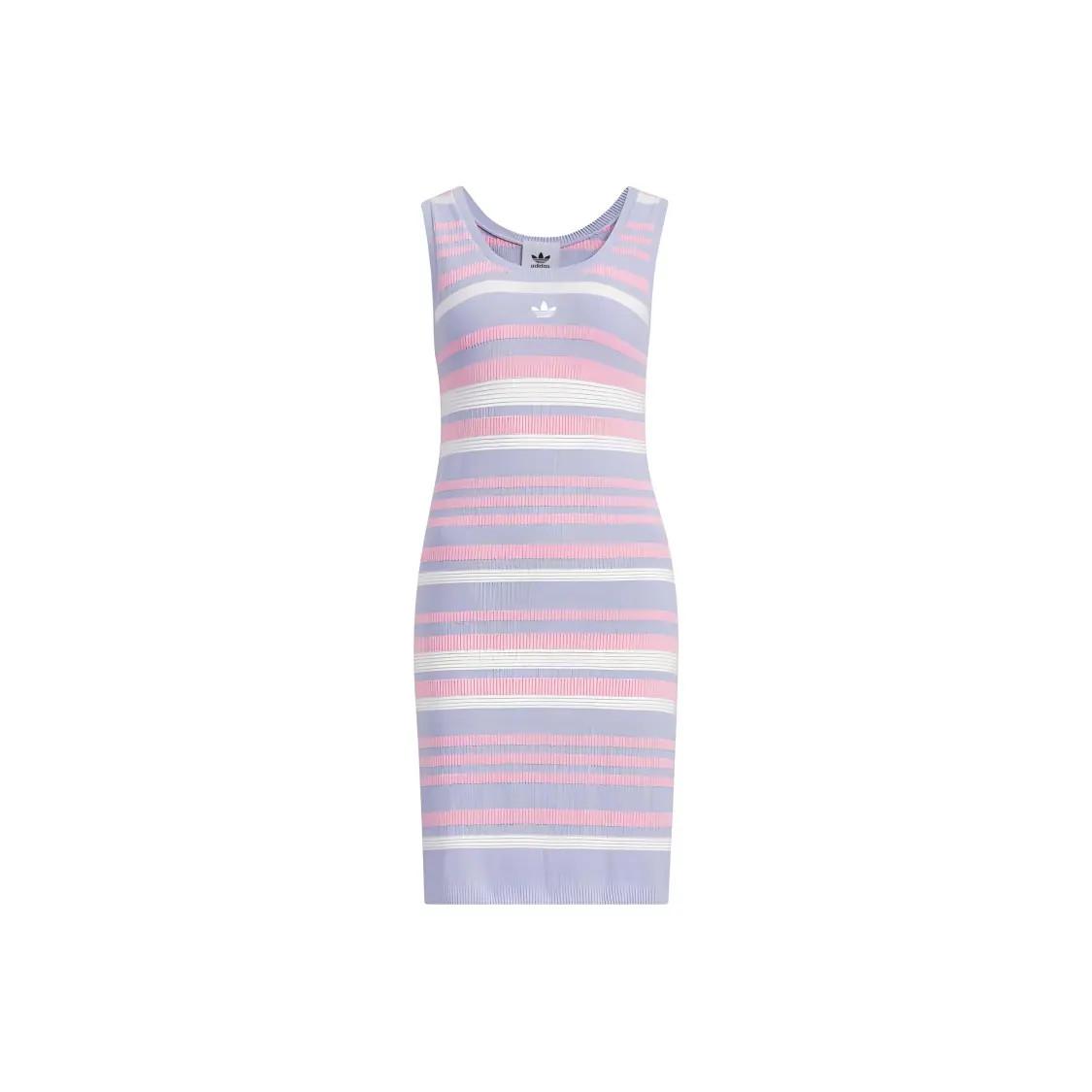 adidas originals Knitted Sports Sleeveless Dress Women s Purple L