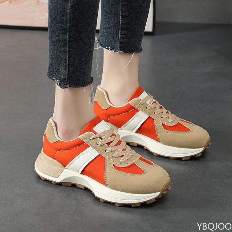Vielseitige lässige Damenschuhe 2024 Neuer Sporttrend Tägliches Colorblocking Laufshow Beinlänge Vulkanisierte Schuhe Zapatos Mujer