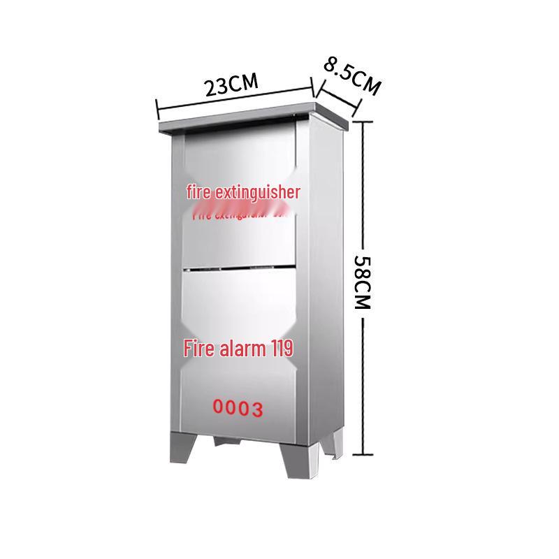 

Подвійна шафа для зберігання вогнегасників з нержавіючої сталі 304 для вогнегасників 3 кг/5 кг/4 кг