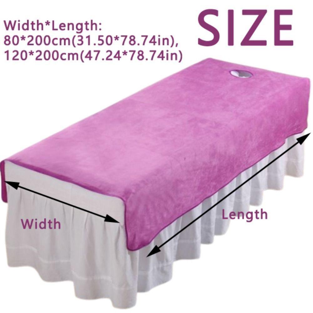Comfortable SPA Bedspread with Face Hole Beauty Massage Table Cover  Beauty Salon  Accessories