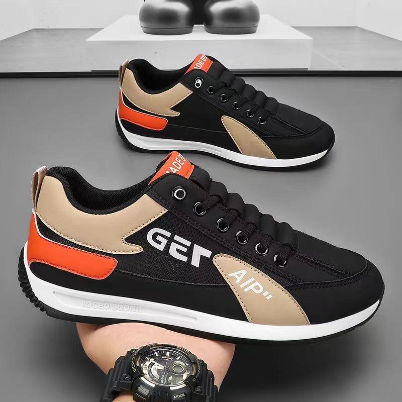 Men's Shoes Spring and Summer New Sports Shoes Casual Breathable Non-slip Soft-soled Running Shoes Men's Casual Leather Shoes Walking Shoes