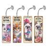4Pcs Animal Themed DIY Diamond Painting Bookmark Irregular Shaped Diamonds Diamond Bookmark Art Projects for Reading Enthusiasts