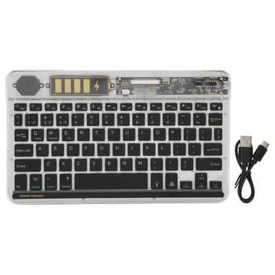 10in Transparent Wireless Bluetooth Keyboard Multi Device Connect Backlight Ultra Thin Tablet
