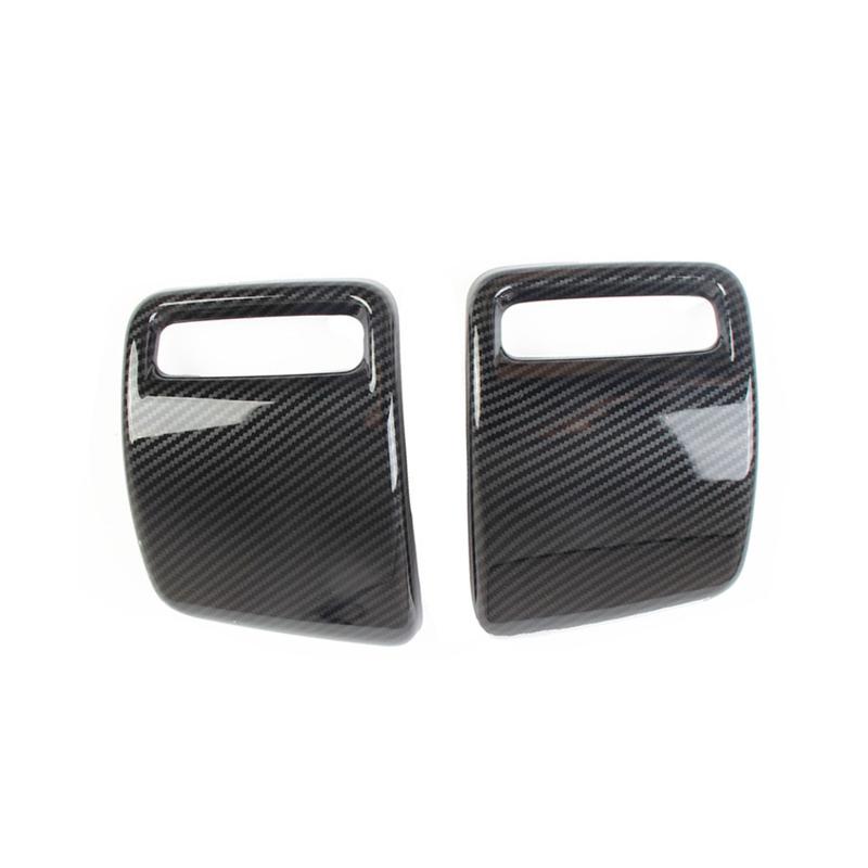 2pcs Carbon Fiber Style Door Handle Bowl Rear Tail Light Cover Trim Rear For Dodge Ram 1500 2018