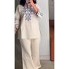 Ensemble Kurta Palazzo en Coton Flex Premium pour Femmes Tenue de Fête Indienne Ensemble Kurti à Cordon