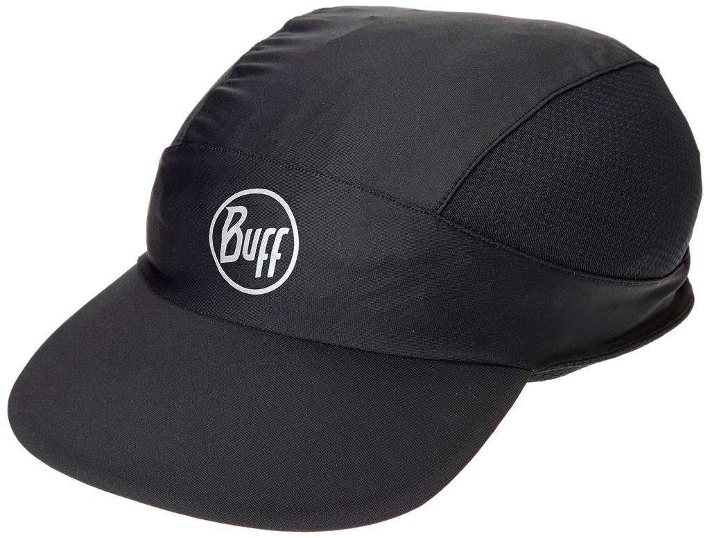 Buff PRO RUN CAP Running Temperature UV Moisture Quick Drying Japanese BLACK EU x 23cm Cap, Regulating, Reflective, Protection, Wicking, [Official