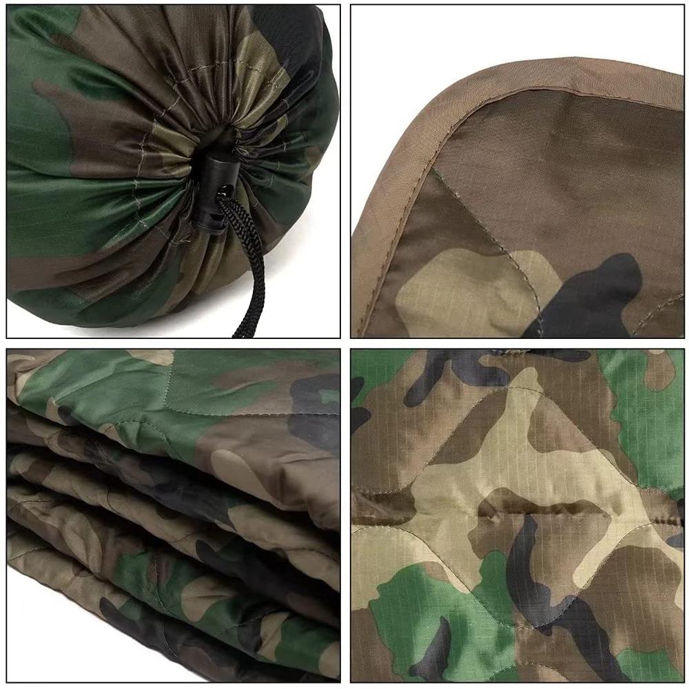 Kylebooker Camouflage Camping Blanket, Picnic Blanket, Outdoor Blanket, Beach Blanket- Puffy, Packable, Lightweight & Warm