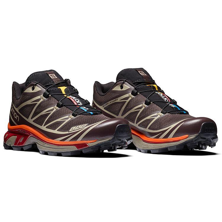 SALOMON XT-6 Adv Trendy Trail Running Low Top Outdoor Functional Shoes Unisex Shoes Brown 412636