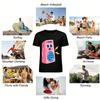 Vintage Radio Graphic T-Shirt For Adults Kids Casual Loose Fit Trendy Short Sleeve Top Pure cotton T-shirt