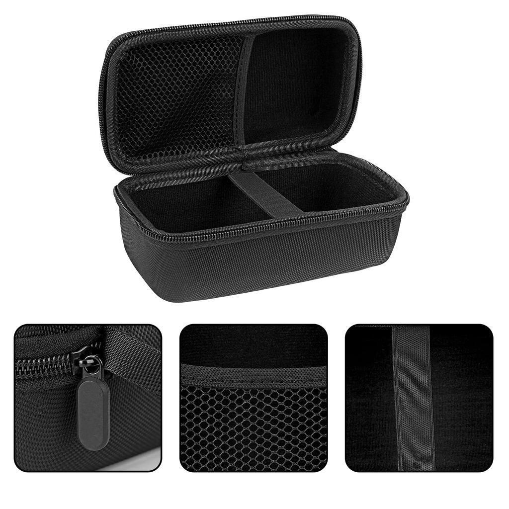 Geekria Nylon Speaker Case Cover for Marshall Emberton II, Replacement Hardshell Travel Carry Bag with Cable Management (Black)