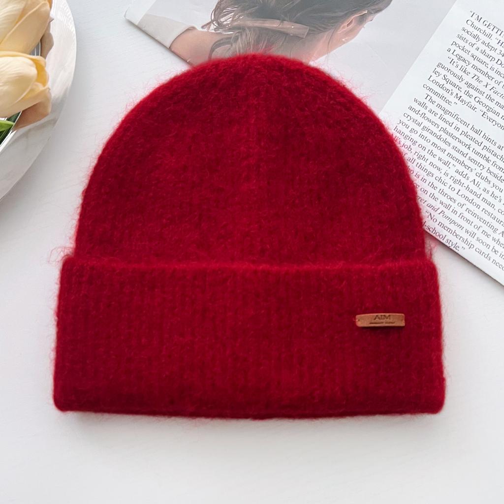 Solid Color Knitted Beanies Hat Winter Warm Women Wool Hat Multicolor Skullies Caps Soft Elastic Cap Sport Bonnet Gorro