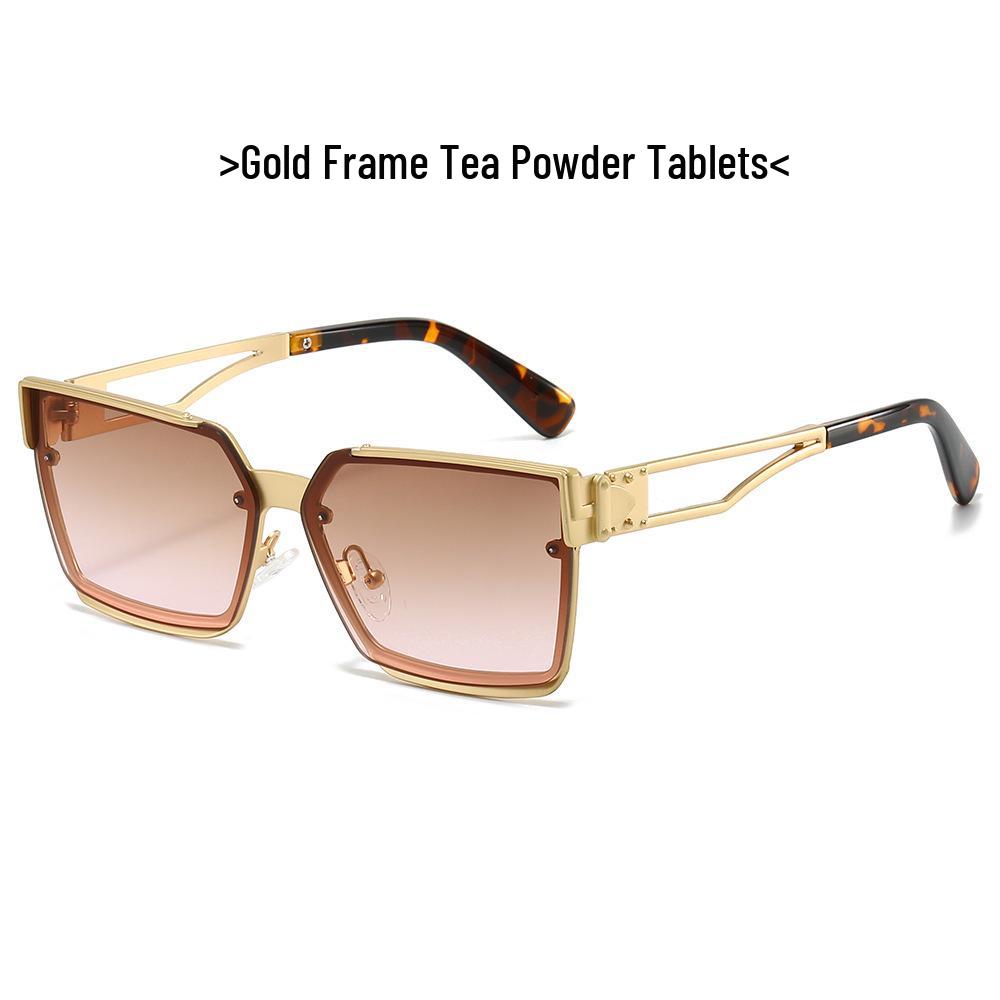 High-End Square Frame Sunglasses with UV Protection for Men and Women – Stylish and Versatile