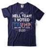 Donald Trump President Tshirt Funny 2024 Elections Hell Yeah I Voted For Trump