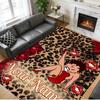 Crystal Velvet Rug Custom Name Text, Soft Non Slip Floor Mat Home DecorBetty Boop