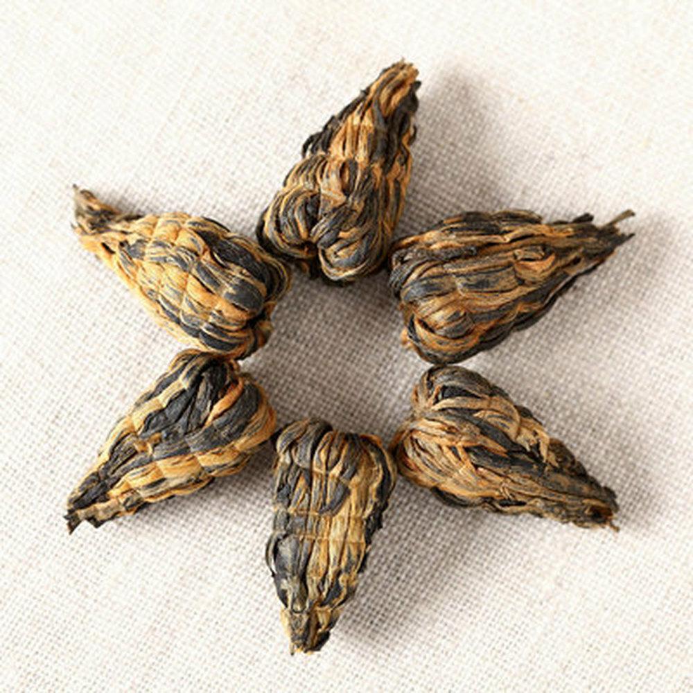 Doğal Yunnan Dianhong Siyah Çay Dökme Yaprak Çin Gongfu Kırmızı Çay 250g