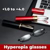 Mini Portable Anti Blue Light Reading Glasses Ultra Light And High-Definition Eyewear Elderly People'S Presbyopia Eyeglasses