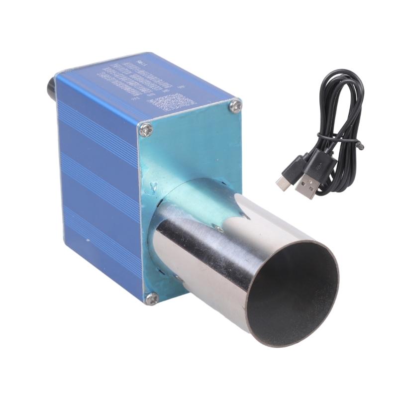 

Compact Portable Metal Blower Changeable Speed 10000RPM USB Cable Compatible for Barbecue Grill Fire Aid Outdoor синий