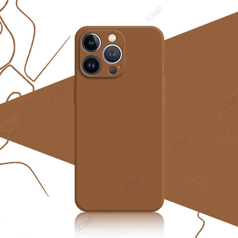 Luxury Case Covers for iPhone 12 13 Pro Max Mini 360 Edge Protective Square Liquid Silicone Mobile Phone Shield Housing