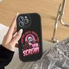 Ghost Face Art Scream Phone Case For IPhone 16 15 14 13 Pro Max 11 12 Plus Leather Silicone Cover