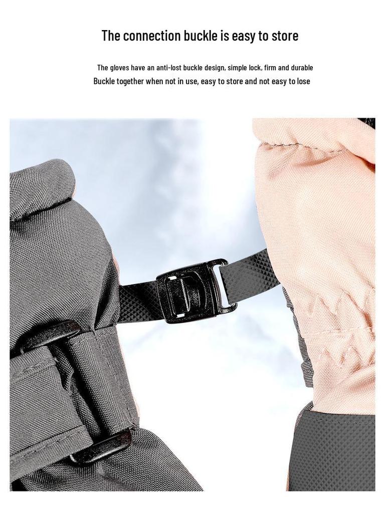 Winter Ski Touchscreen Gloves - Windproof, Cold-Proof, Plus Velvet for Men and Women