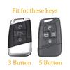 3/5 Bottons Tpu Car Smart Key Case Cover Shell For Volkswagen Vw  Atlas Tiguan Golf 7 Magotan Passat B8 Skoda Kodiaq A7
