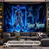 Wall Hanging Tapestry Custom NameDemon Slayer Pattern Personalized Printed Fabric Wall Decor