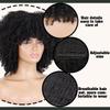LISI HAIR Synthetic Omber Short Curly Wigs With Bangs For Black Women African High Temperature Fiber Cosplay Daily Hair
