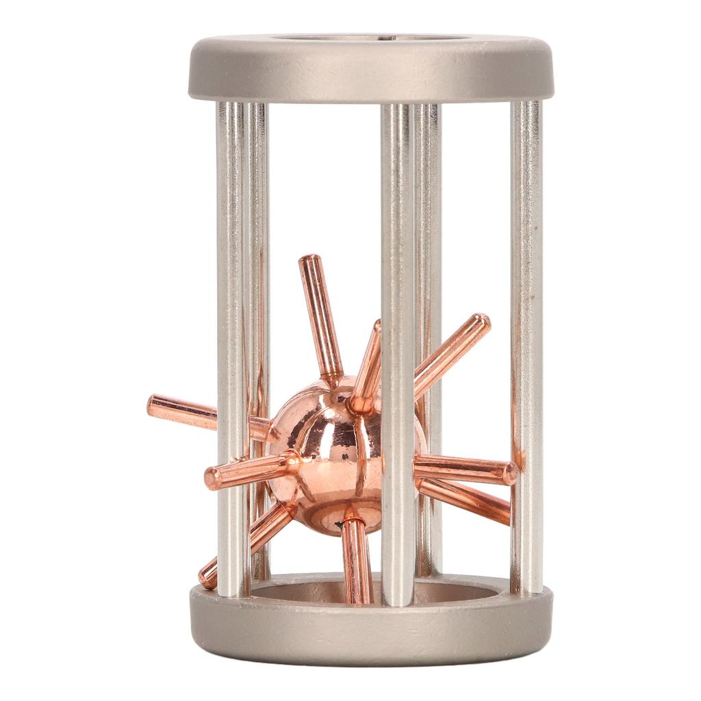 Trapped Spiked Ball Puzzle Adult Portable Zinc Alloy Funny Unlocking Puzzle Toy for Home Office