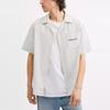 Coach Ss25 Striped Camping Button Chest Pocket Short Sleeve Shirt Men Shirts Gray CY558-A04