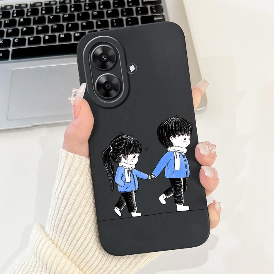 Für Realme Note 60 Hülle Luxus Kunst Bemaltes Cover Stoßfest Weiches Silikon Handyhülle Für Realme Note 50 Note50 Note60 Rückseite