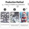 Christmas Pearl Painting Art Painting Kit Snowman Handmade Diy Home Decoration Painting